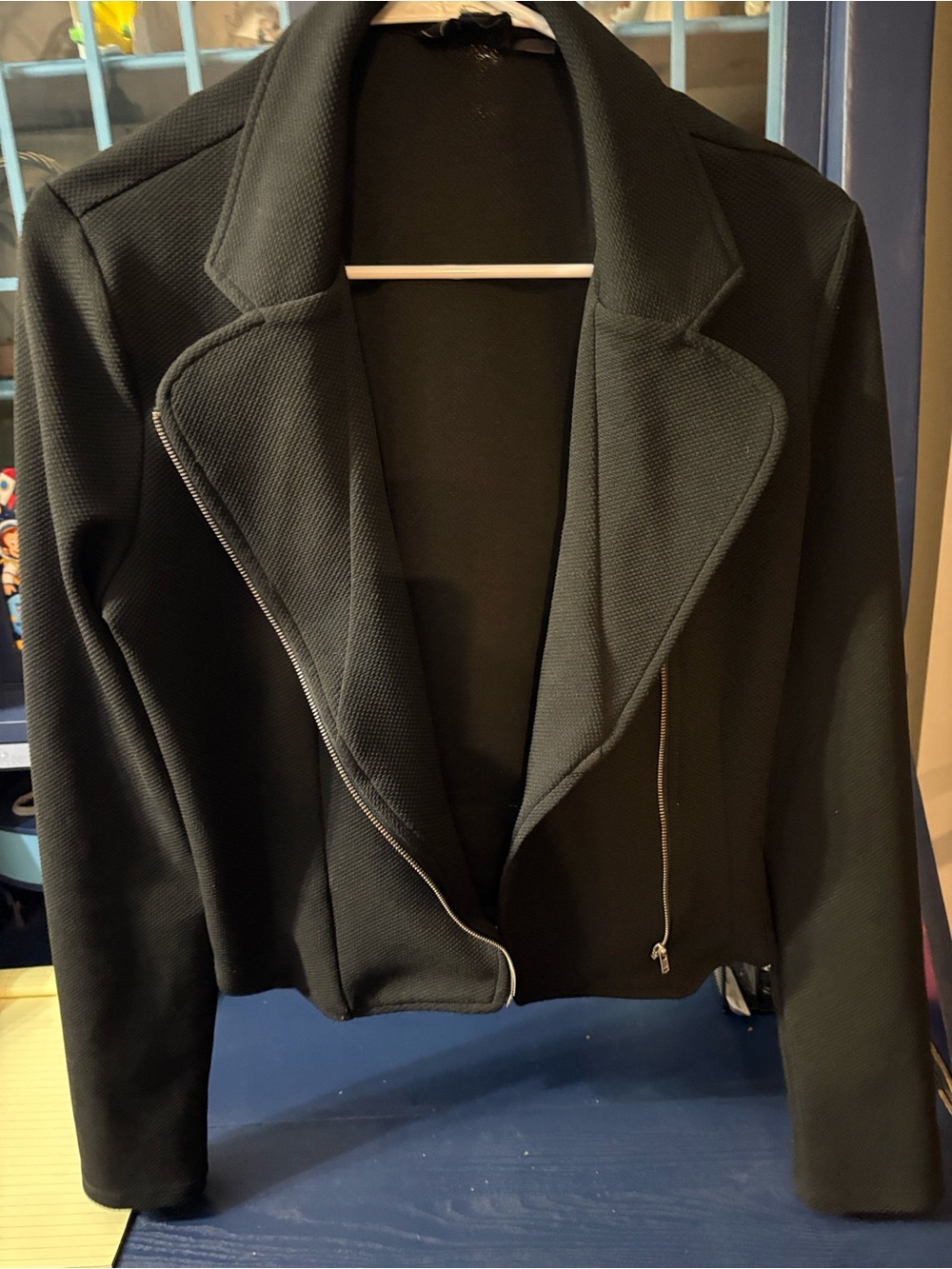 OFFERS OPEN! Large Women’s Black Moto Zip Jacket Have Large Black Jacket